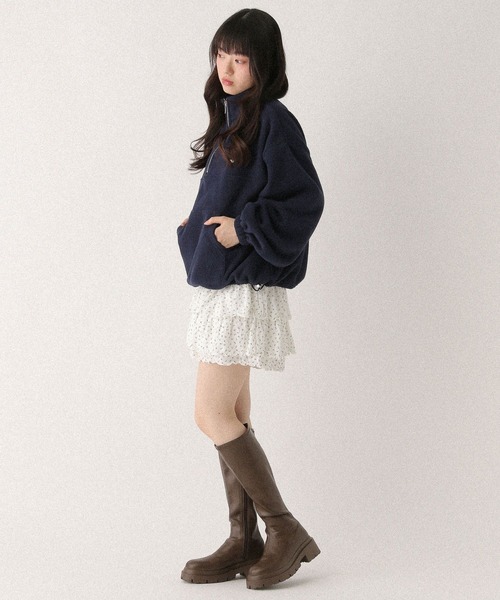 Heather（ヘザー） トレーナー スウェット ハーフZIPフリースプル