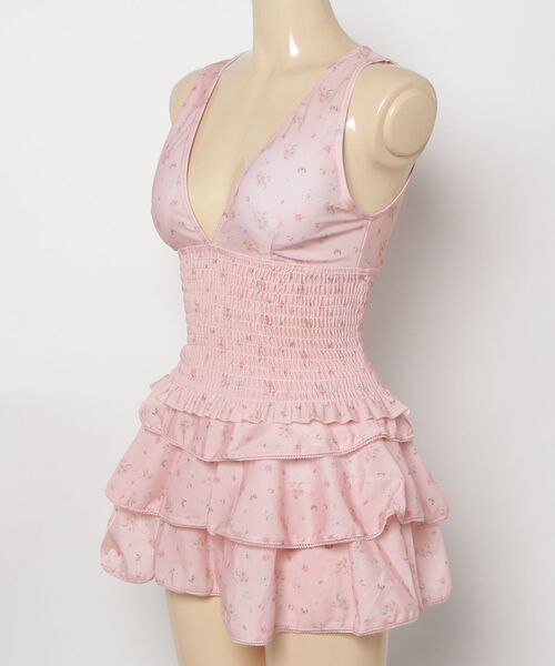 gossip!ロサンゼルス 水着 「Y2Kガーリー」レトロ 小花柄 フリル 