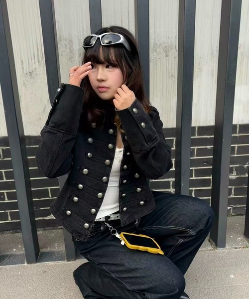Lis ardent デニムジャケット gジャン ナポレオンジャケット 