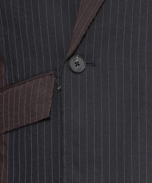 「HARE」 テーラードジャケット MEDIUM ブラック系その他 メンズの画像