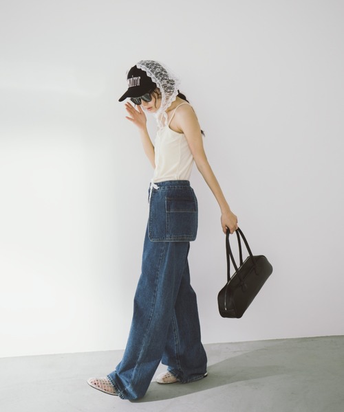 「duei」 デニムパンツ FREE ブルー レディース_画像5