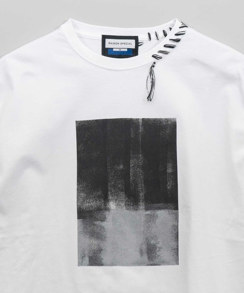 「MAISON SPECIAL」 半袖Tシャツ 1 ブラック メンズ_画像5