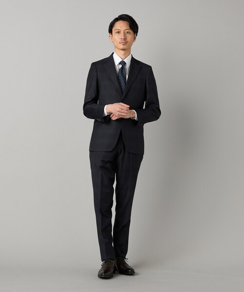 セレモニースーツ スラックス 入学式 「IL PRINCIPE」「セットアップ対応」尾州産  タータンチェック スラックス メンズの画像