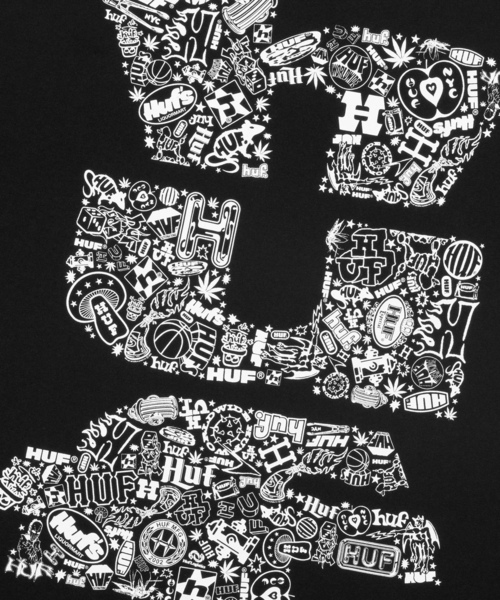 「HUF」 半袖Tシャツ L ブラック メンズ_画像3