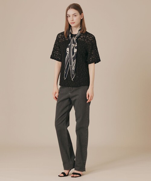 「MACKINTOSH LONDON」 半袖カットソー 38 ブラック レディース_画像7