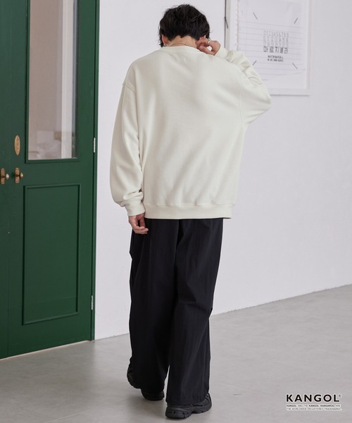 「KANGOL」 スウェットカットソー X-LARGE グレイッシュベージュ メンズ_画像5
