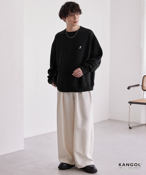「KANGOL」 スウェットカットソー X-LARGE グレイッシュベージュ メンズ_画像8