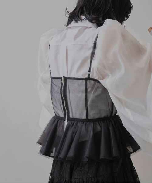 「LA BELLE ETUDE」 キャミソールブラウス FREE スモークピンク レディース_画像8