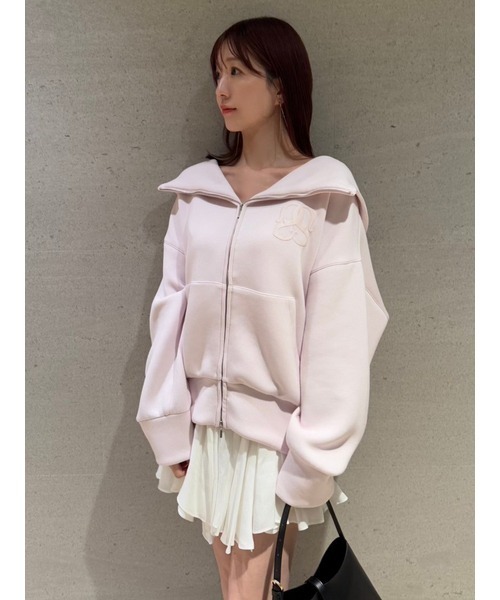 SNIDEL（スナイデル） ジップアップパーカー ONE SIZE グレー