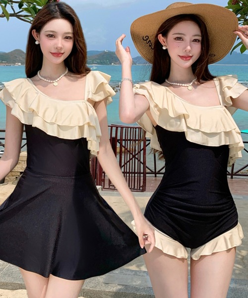 TeddyShop（テディショップ） 水着 「大きいサイズ有/2WAY」アシメ