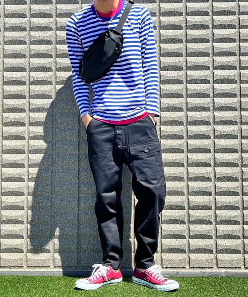 「BEATJIVE」 「contr@cte」カーゴパンツ 3 グリーン メンズ_画像6