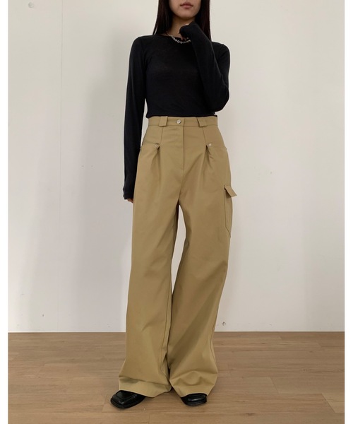 「Didot.showroom」 カーゴパンツ X-SMALL ベージュ レディース_画像5