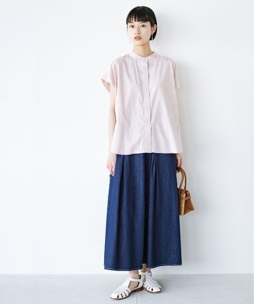 「ANNA LUNA」 半袖ブラウス X-LARGE オレンジ レディース_画像2