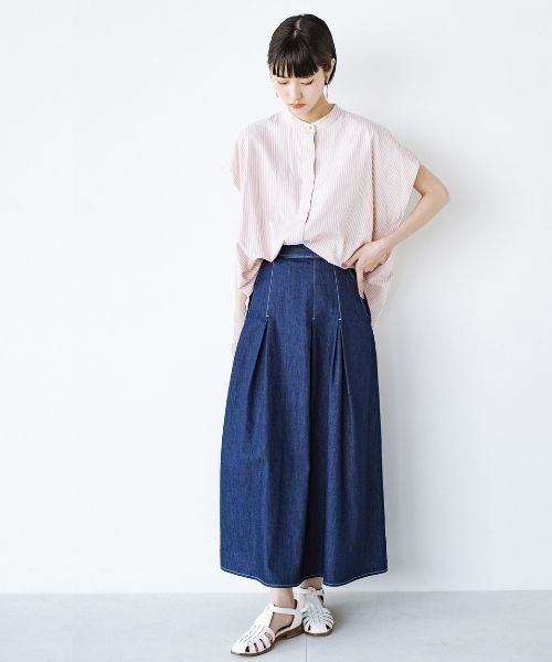 「ANNA LUNA」 半袖ブラウス X-LARGE オレンジ レディース_画像4