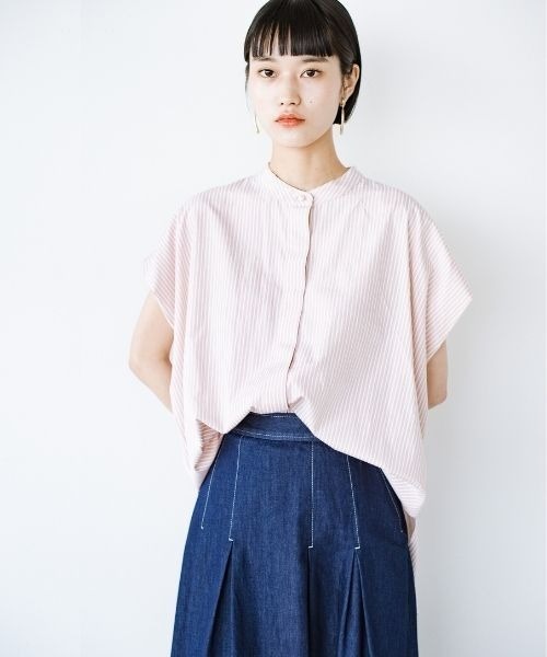 「ANNA LUNA」 半袖ブラウス X-LARGE オレンジ レディース_画像6