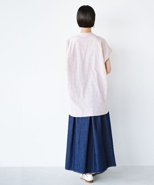 「ANNA LUNA」 半袖ブラウス X-LARGE オレンジ レディース_画像7
