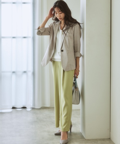 「7days Life Styling」 「Della Luce」テーラードジャケット L ベージュ レディース_画像9