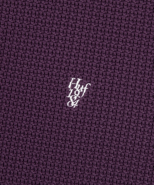 「HUF」 半袖ポロシャツ X-LARGE ブラック メンズ_画像2