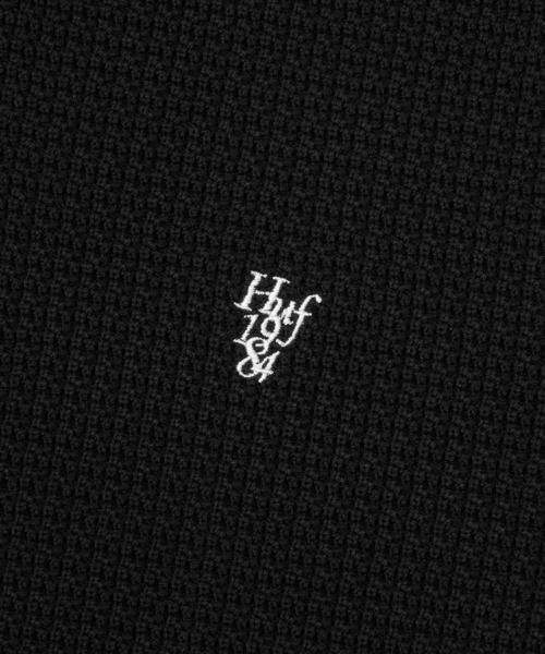 「HUF」 半袖ポロシャツ X-LARGE ブラック メンズ_画像5