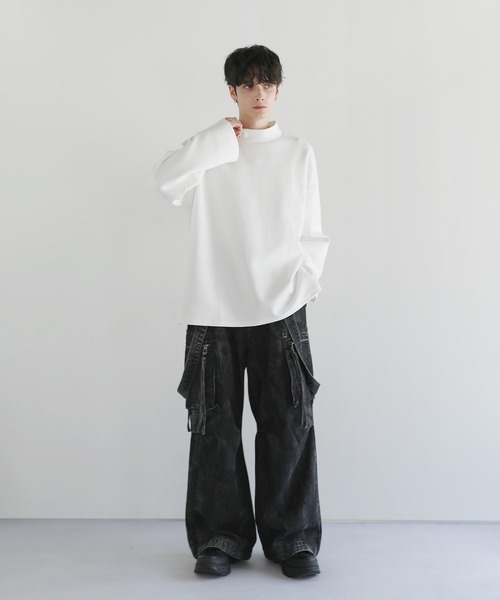 「LILL」 長袖Tシャツ X-LARGE ブラック メンズ_画像9