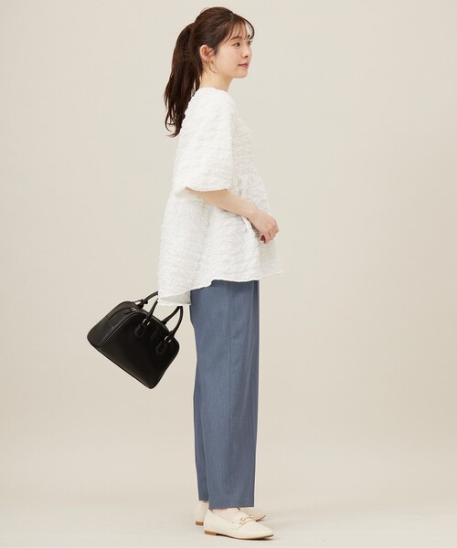 「ANY SIS」 半袖チュニック 2 ピンク レディース_画像6