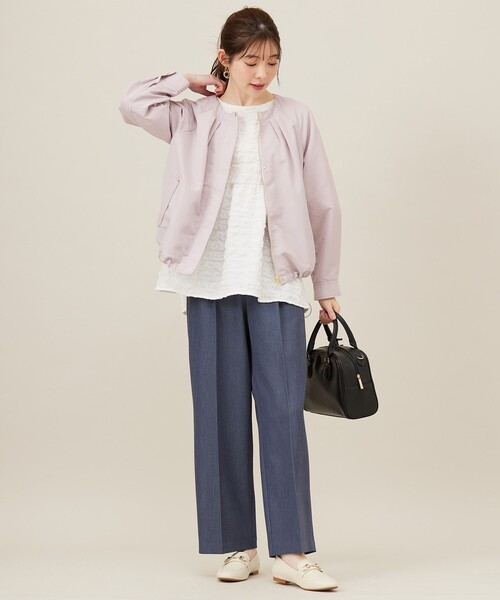 「ANY SIS」 半袖チュニック 2 ピンク レディース_画像8