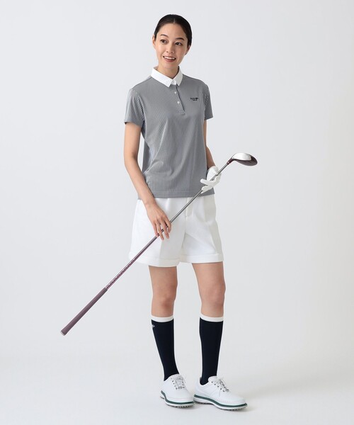 BEAMS GOLF PURPLE LABEL / 裾ダブル ショートパンツ BEAMS GOLF（ビームス ゴルフ） パンツ PURPLE LABEL / バイヤス柄織り