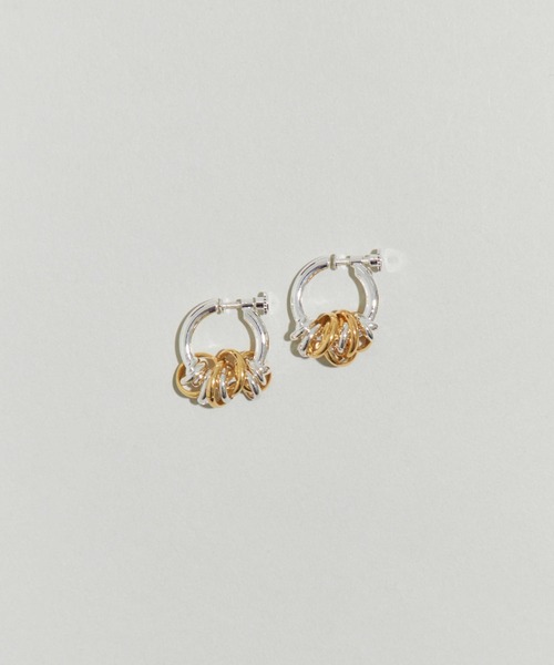 「LAPUIS」 イヤリング(両耳用) FREE シルバー レディース_画像4