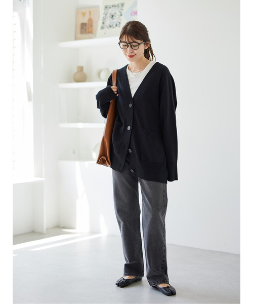 追加》コットンカシミヤビッグカーディガン JOURNAL STANDARD