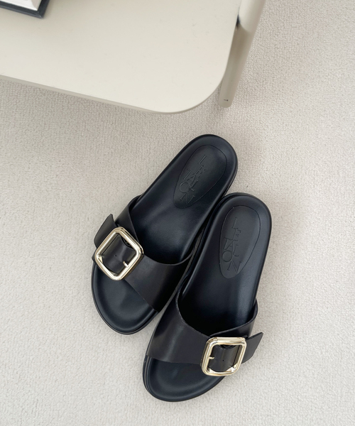 「LE TALON」 フラットサンダル SMALL ブラック系その他 レディース_画像9