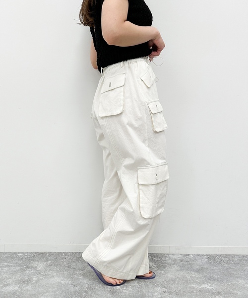 「U by SPICK&SPAN」 カーゴパンツ 36 ホワイト系その他 レディース_画像4
