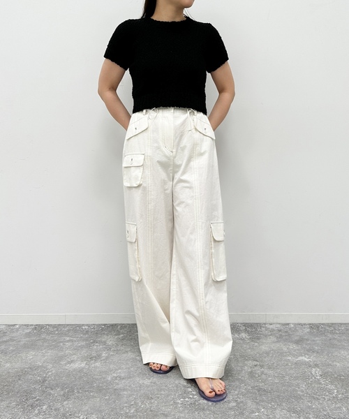 「U by SPICK&SPAN」 カーゴパンツ 36 ホワイト系その他 レディース_画像5
