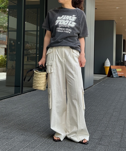 「U by SPICK&SPAN」 カーゴパンツ 36 ホワイト系その他 レディース_画像9