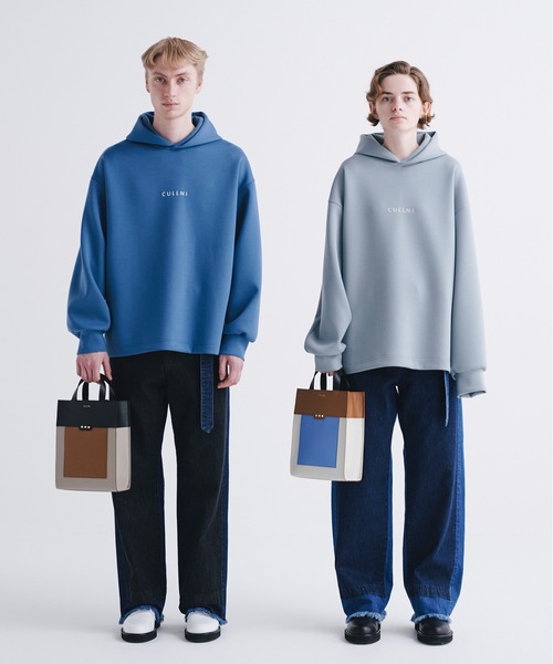 「CULLNI」 デニムパンツ 0 ブラック×ブルー メンズ_画像5