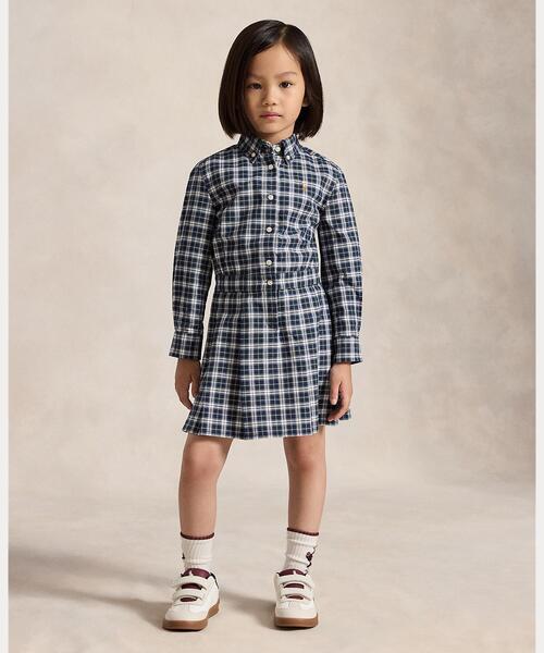 未使用　POLO RALPH女の子フォーマルドレスワンピース　チェック　110② Polo Ralph Lauren Childrenswear ラルフローレン ワンピース チェック