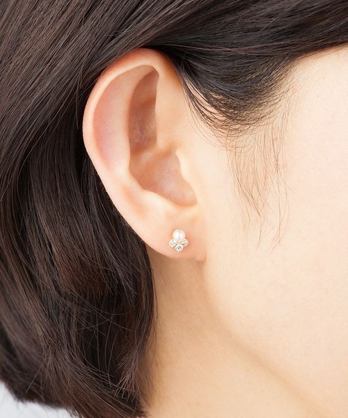 4℃ ピアス K10イエローゴールドピアス レディース : ZOZOTOWN
