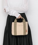 トートバッグ 「仕切り付き」キャンバス ミニト...の詳細画像4