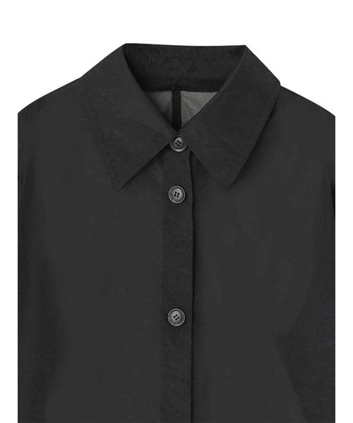 MECRE ステンカラーコート コート オーガンジーステンカラーコート  