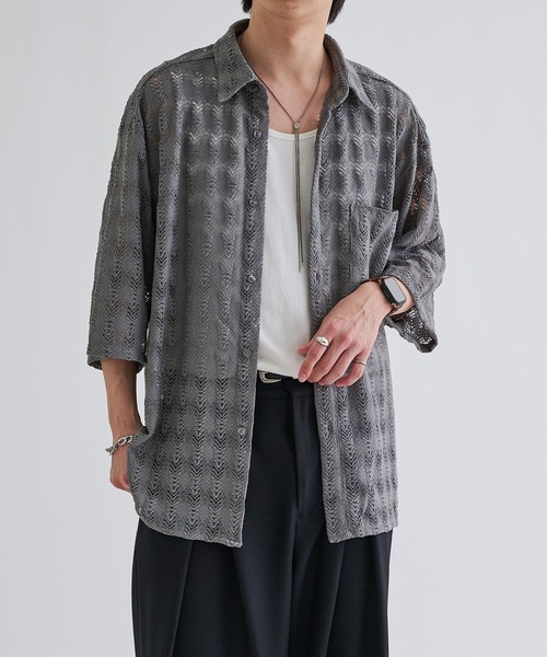 epnok シャツ レースシアールーズシャツ メンズ レディース : ZOZOTOWN