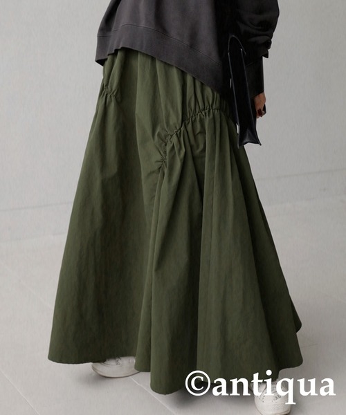 antiqua スカート アシメギャザースカート : ZOZOTOWN Yahoo!店