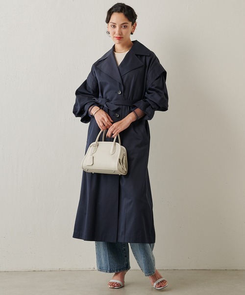 【THE PAUSE】2WAYトレンチコート　ネイビー THE PAUSE】2WAYトレンチコート | Whim Gazette(ウィム ガゼット