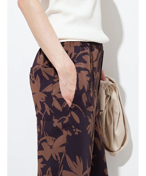 新品☆MILLY パンツ　F〖N4855〗 AMERICAN HOLIC パンツ サラッとLeafモチーフパンツ レディース