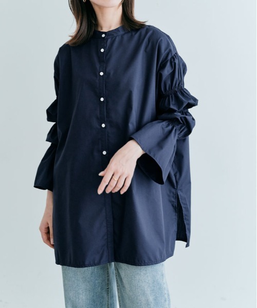 美品　Curensology＊キャンディスリーブ ブラウス チュニック フリー 美品 Curensology＊キャンディスリーブ ブラウス チュニック