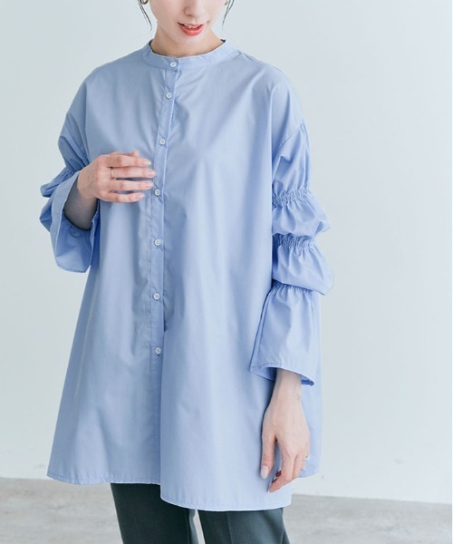 美品　Curensology＊キャンディスリーブ ブラウス チュニック フリー 美品 Curensology＊キャンディスリーブ ブラウス チュニック