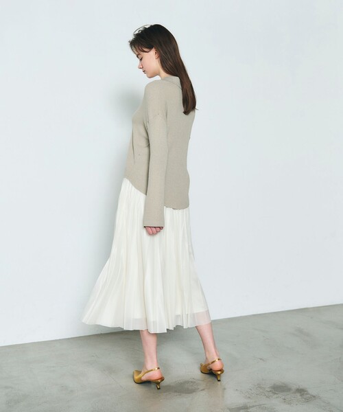 GRACE CONTINENTAL ニット セーター スラブリブシャツニット