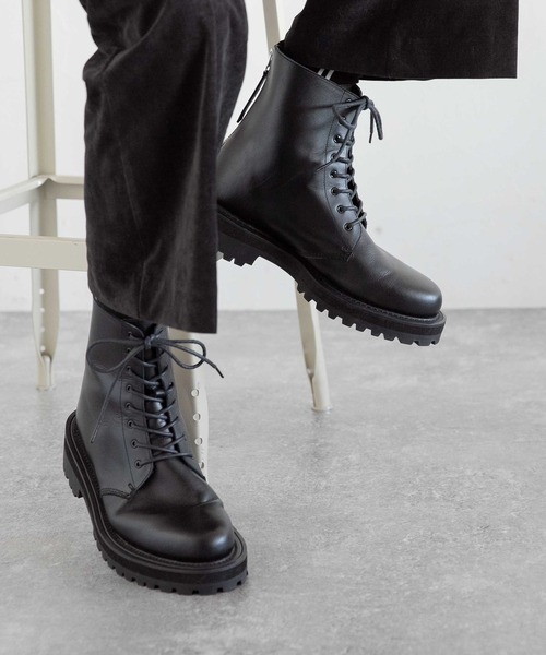 HARE」 レースアップブーツ MEDIUM ブラック メンズ : 80613058 