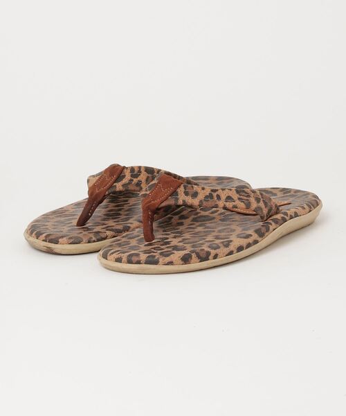 ISLAND SLIPPER（アイランドスリッパ） レオパードフラットサンダル