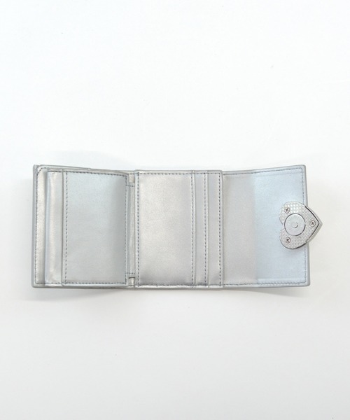 シルバー ハート型金具 三つ折り財布 ALTROSE（アルトローズ） 財布 三つ折り財布 ボックスコイン 3つ折り