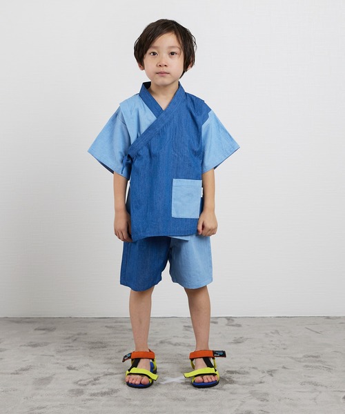 DILASH 浴衣 ハイショク甚平 キッズ 子供 男の子 : ZOZOTOWN