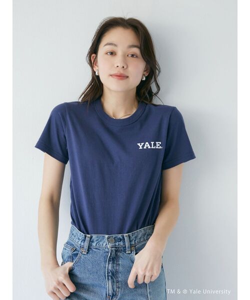 YALE RUSSELL ATHLETIC パープル Tシャツ Fサイズ トップス
